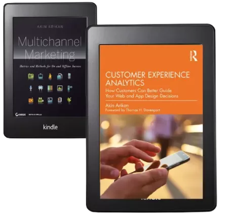 Book covers for Customer Experience Analytics and Multichannel Marketing